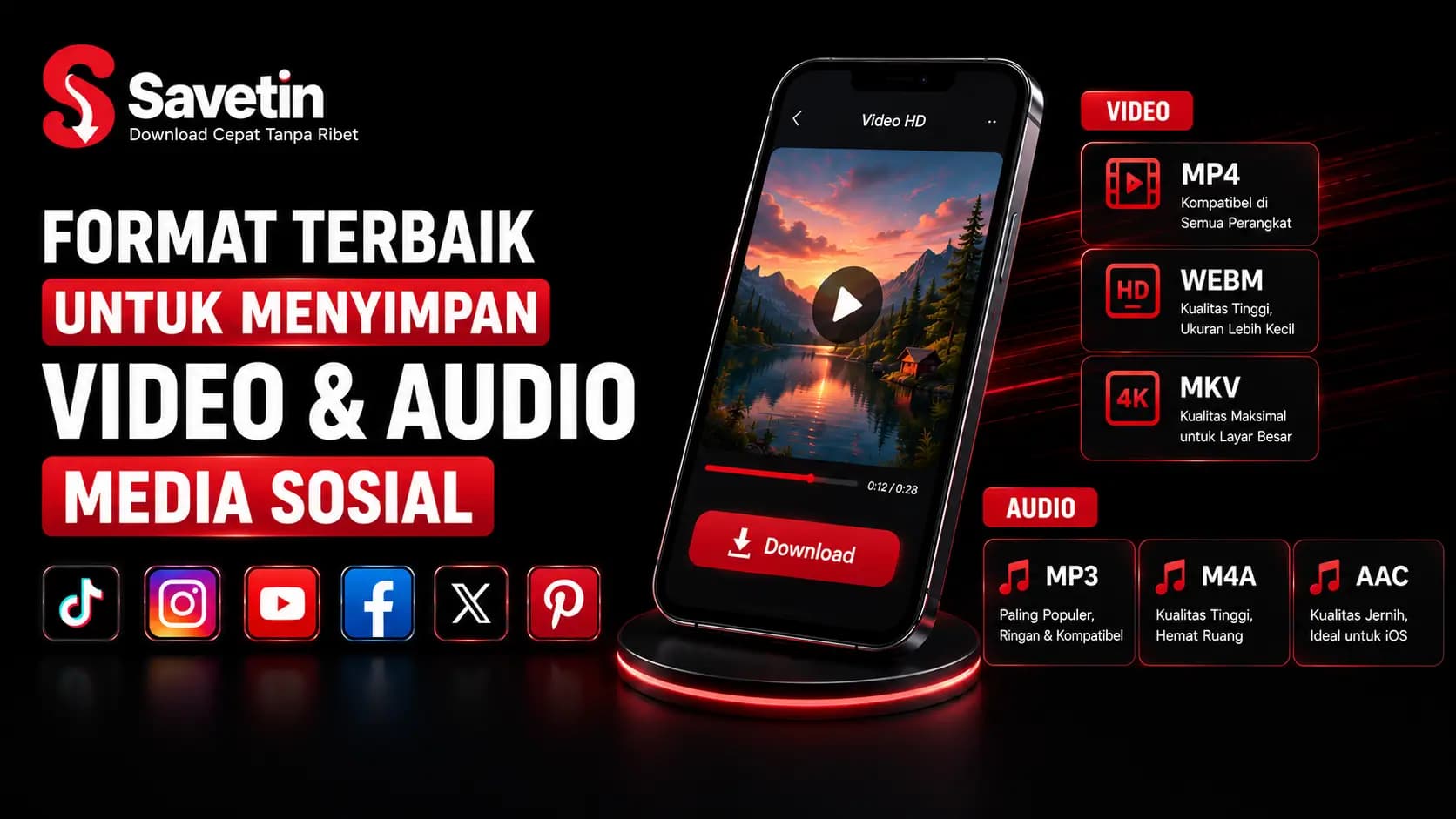 Format Terbaik untuk Menyimpan Video & Audio Media Sosial